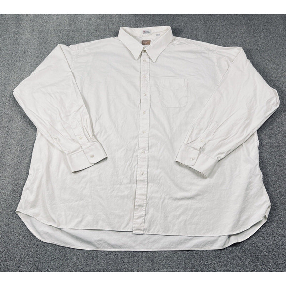 Gitman Bros Shirt Adult 22-40 Tall Beige Button Up Beige Casual Oxford Men's - Picture 1 of 15